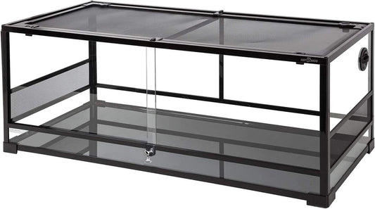 Repti Zoo 67 Gallon Reptile Terrarium, Sliding Glass Doors, 48 In. x 18 In. x 18 In