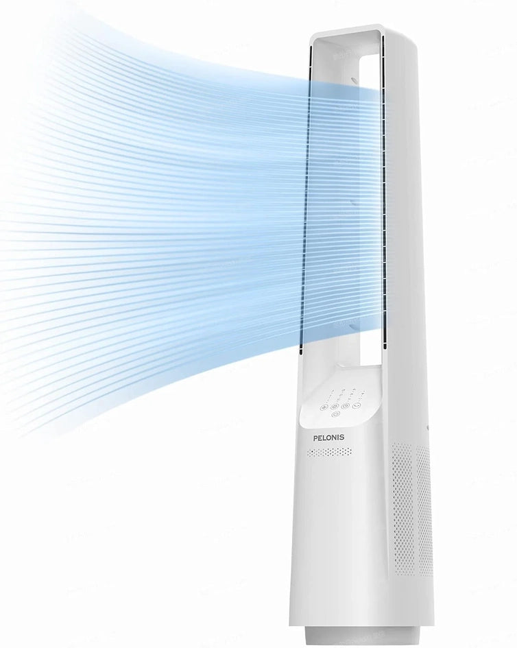 Pelonis 40 In. Smart Bladeless Fan For Bedrrom- Tower Fan, Alexa/Google/WiFi, DC Motor, 6 Speeds, 4 Modes, Remote, 7H Timer, 90 Degree Oscillation