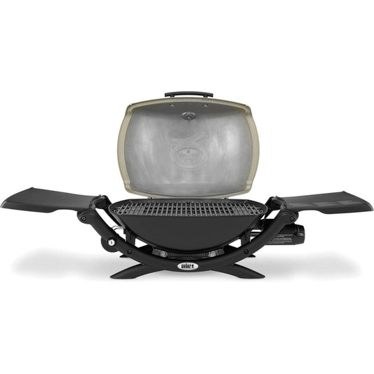 Weber Q 2200 Portable Gas Grill, 1-Burner, Titanium, 12,000 BTU, 280 Sq. In. Cooking Area