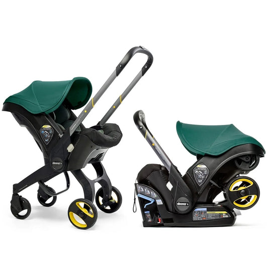 Stroller Combination Consisting Of Infant Car Seat And Latch Base, Model Year 2025 C Midnight Edition, From Car To Stroller In Seconds