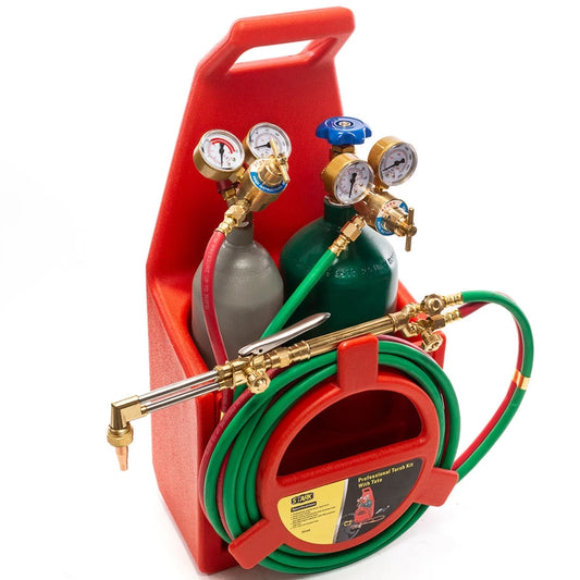 XtremepowerUS 55146 Victor Type Welding And Cutting Torch Oxygen Acetylene Regulator Set