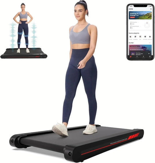 Walking Vibration Pad With App, 3-in-1 Under Desk Treadmill, 2.5HP Low Noise Walking Treadmill Pad With Remote Control