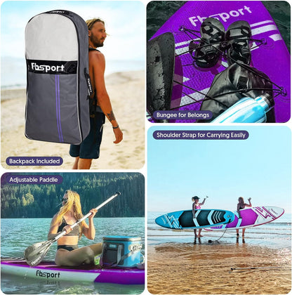 Premium Stand Up Paddle Board Yoga Board With Sup Accessories And Carry Bag