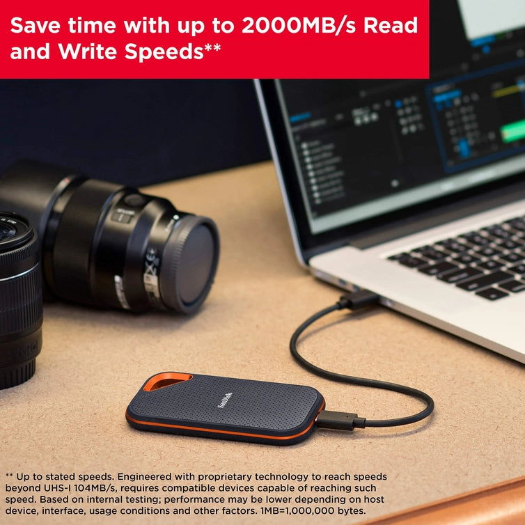 SanDisk 1TB Extreme Pro Portable SSD- Up To 2000MB/s