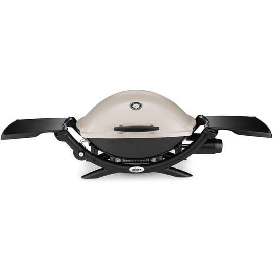 Weber Q 2200 Portable Gas Grill, 1-Burner, Titanium, 12,000 BTU, 280 Sq. In. Cooking Area