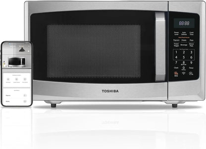 Toshiba 4-in-1 ML-EC42P, SS Countertop Microwave Oven, Smart Sensor, Convection, Air Fryer Combo, Mute Function