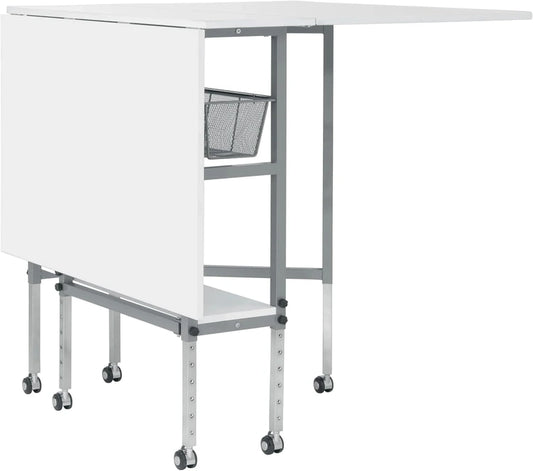 Sew Ready Hobby Cutting Table, 58.75 In. x 36.5 In., White/Silver, x36