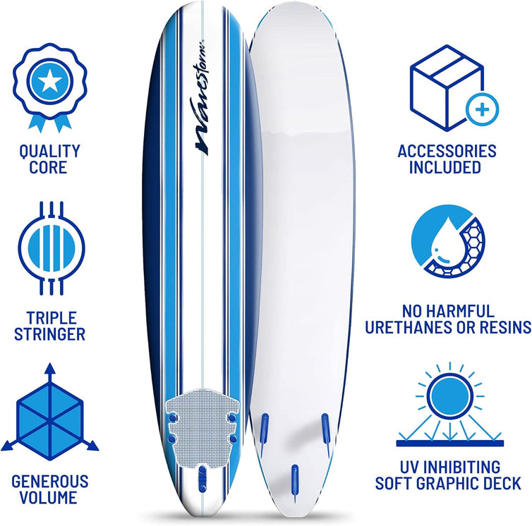 Wavestorm 8 Ft. Classic Longboard