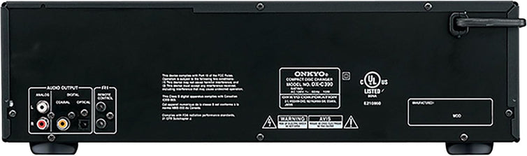 Onkyo DXC390 6-Disc CD Changer, Black