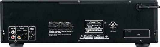 Onkyo DXC390 6-Disc CD Changer, Black