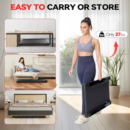 Walking Vibration Pad With App, 3-in-1 Under Desk Treadmill, 2.5HP Low Noise Walking Treadmill Pad With Remote Control