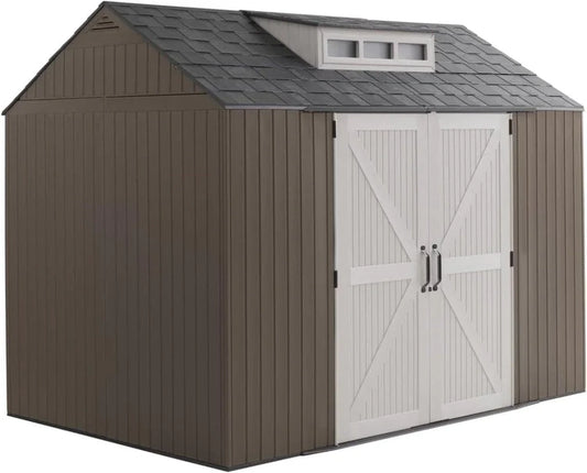 Rubbermaid Resin Outdoor Storage Shed With Floor