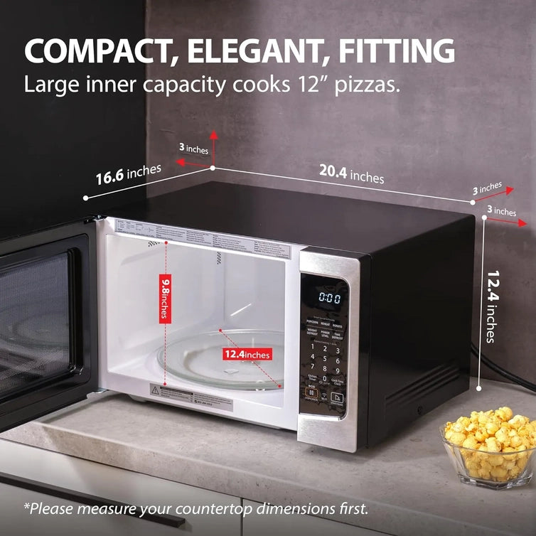Toshiba 4-in-1 ML-EC42P, SS Countertop Microwave Oven, Smart Sensor, Convection, Air Fryer Combo, Mute Function