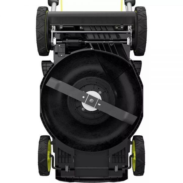 Ryobi 40V Brushless 20 In. Walk Behind Self-Propelled Mower/String Trimmer/Leaf Blower With 2 Batteries And 2 Chargers