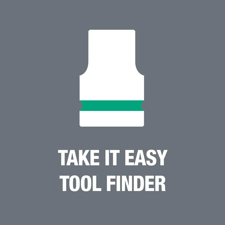 5003594001 8100 Sb 2 Zyklop 3/8 In. Metric Ratchet Set, Piece Of 43