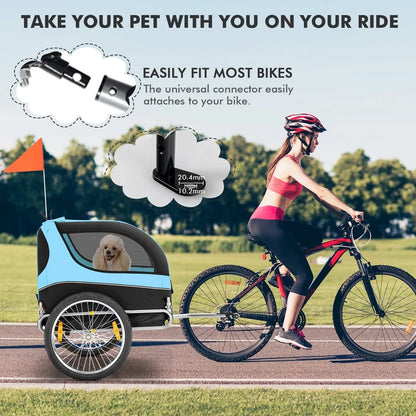 Pet Bike Trailer Holds 40kg Bicycle Trailer For Small And Medium-Sized Dogs