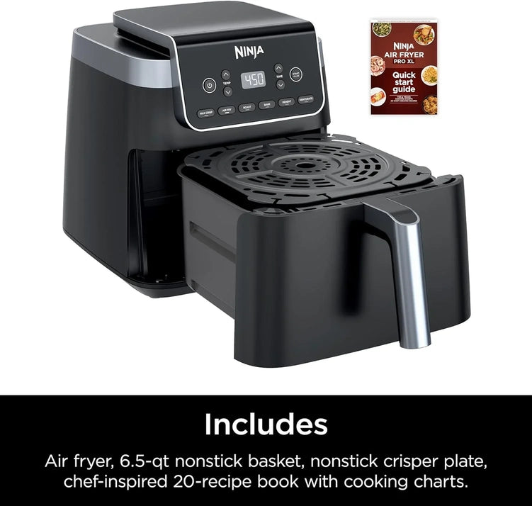 Ninja Air Fryer Pro XL 6-in-1 With 6.5 Qt. Capacity Max Crisp Air Fry Air Roast Bake