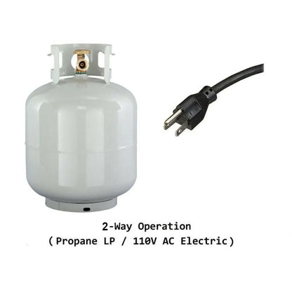 Smad 9.4 Cu. Ft. 64 In. H Propane Refrigerator AC 110V Freezer Large Capacity Frigde Camper Motorhome