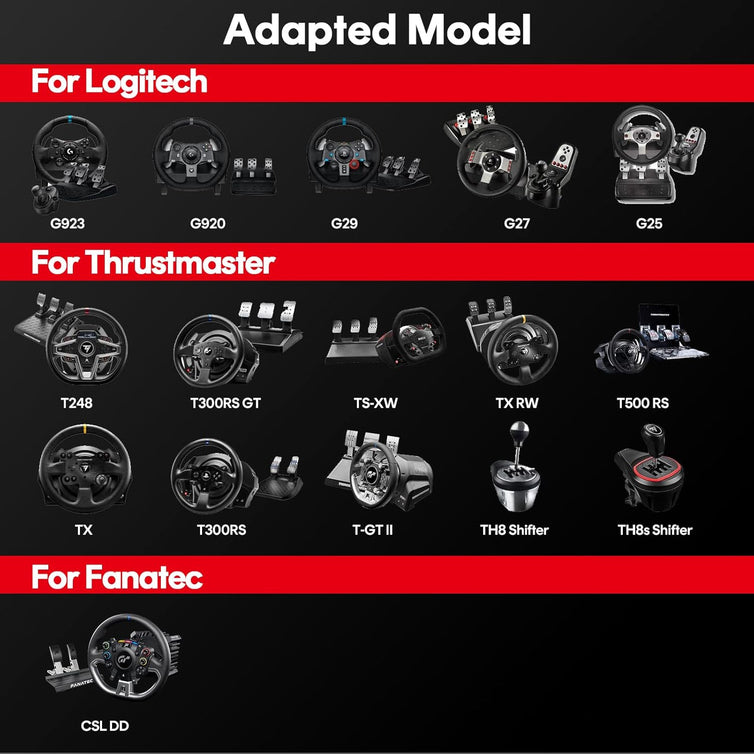 Racgting Racing Simulator Cockpit, Foldable Seat, Logitech/Thrustmaster