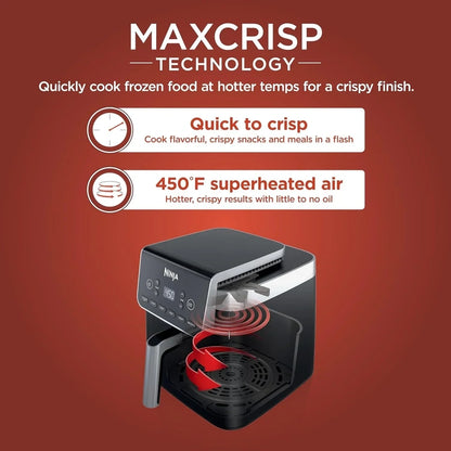Ninja Air Fryer Pro XL 6-in-1 With 6.5 Qt. Capacity Max Crisp Air Fry Air Roast Bake
