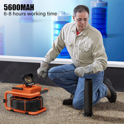 Sewer Inspection Camera, 100 Ft., DVR, Audio, 4.3 In. Screen