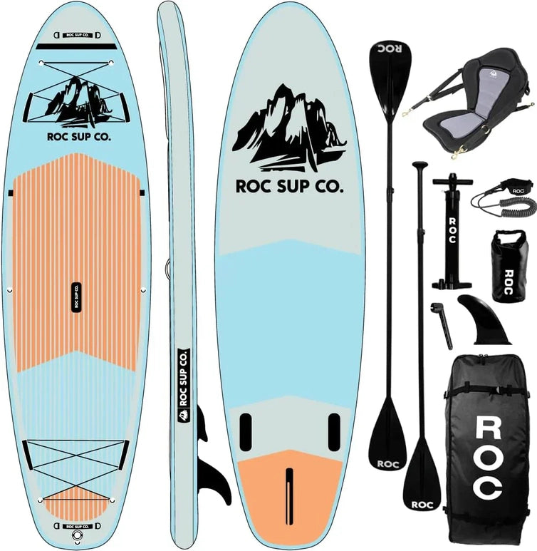 Roc Inflatable Stand-Up Paddle Board Sup Paddle Board Accessories Anti-Slip Comfortable Deck