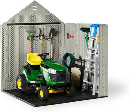 Rubbermaid Resin Outdoor Storage Shed With Floor